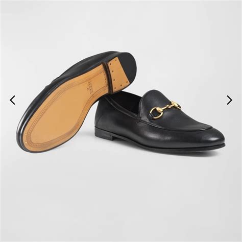 Gucci Agnello Plonge Leather Loafers 